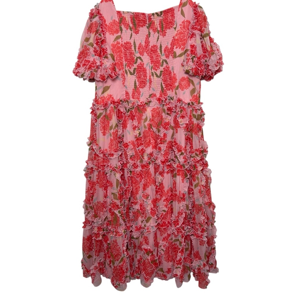 Ivy City pink floral Layla maxi dress size 24W wedding coquette feminine wedding - Picture 4 of 10